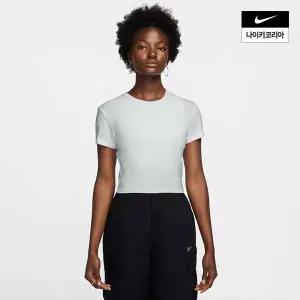 매장정품 NIKE 나이키 브랜드관 여성 스포츠웨어 칠 니트 크롭 티셔츠 HF9539-100 1833331