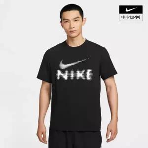 매장정품 NIKE 나이키 브랜드관 남성 하이버스 드라이 핏 래쉬가드 코디 티셔츠 HQ7988-010 1833314