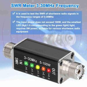 텔레비전 방송용 5 LED SWR 미터 3-30MHz 주파수 단파 정재파 표시기