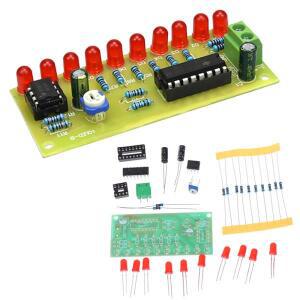 LED 체이서 흐르는 물 조명 ne555 모듈 + cd4017 PCB 보드 DIY 키트