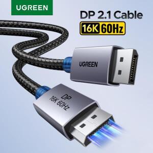 UGREEN 디스플레이포트 2.1 케이블 16K 8K 60Hz HDR 고속 DP 오디오 노트북  프로젝터용 FreeSync  G-SYNC