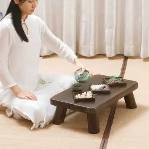 다도 테이블 다과 커피 탁자 좌식 다다미 좌탁 낮은 다과상