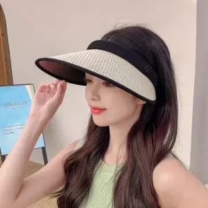 라탄모자 여름철 나들이 패션 바캉스 라탄 햇빛 차단 썬캡