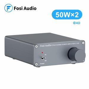 Fosi 오디오 2 채널 TPA3116D2 스테레오  D 증폭기 50W X - 가정용 패시브 스피커용 V1.0 전력