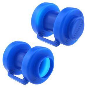 LUORNG 8PCS 트램펄린 인클로저 포스트 커버 캡, 엔드 (길이 보호에 26MM 2.75인치 ID 펜스 모든 종류의 PP 블루 70MM 플라스틱 / 그물 적합 튜브 1인치)