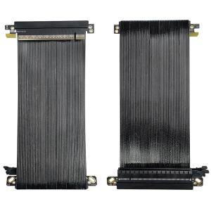 ITX 서버용 PCI E 5.0 X16 라이저 케이블 은도금 차폐 이중 역방향 Express Gen5