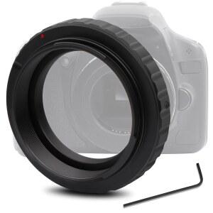 직경 42mm 나사산이 있는 아스트로마니아 T2 T 링 어댑터, 캐논 EOS DSLR/SLR 카메라와 호환, 지상 및 천체 이미징 천체 사진 액세서리용 금속 T 마운트 망원경 카메라 어댑터
