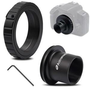 천문학 망원경용 Nikon SLR/DSLR 카메라용 천문학 T2 T 링 및 M42 T 마운트 망원경 카메라 어댑터, T 링 F-Bayonet 및 T 어댑터 1.25인치 천체 사진 망원경 액세서리 장착