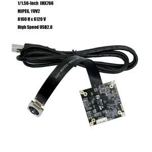 8160Hx6120V 50MP HD 1/1.56인치 IMX766 USB 카메라 모듈 PDAF 84.4도 FPC+PCB MJPEG YUY2 프로토콜 플러그