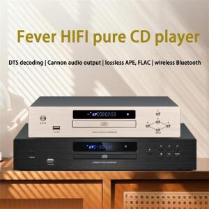 HIFI CD 플레이어 블루투스 5.0 USB 무손실 음악 균형 잡힌 디지털 광학 동축 출력 DTS 턴테이블 E25