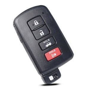토요타 아발론 캠리 코롤라 RAV4 하이랜더 세쿼이아 2011 2012 2013 2014 2016 2017 2019 키리스 엔트리 리모컨 4 버튼 케이스 커버를 위한 SUPALAND 키포브 쉘 케이스 교체 피팅