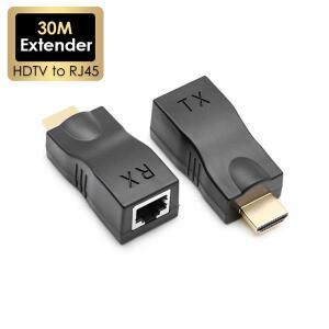 익스텐더 HD to RJ45 4K 1.4 최대 30M 연장 케이블 Cat 5E/6 네트워크 LAN 이더넷 어댑터