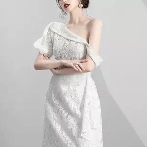 EAMT 여친 원피스 가을 펀칭 레이스 스타일 크로스바디 날씬한 EUNG3