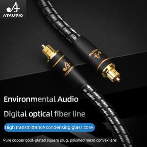 ATAUDIO 디지털 광 오디오 케이블 Toslink SPDIF 동축 1m 앰프용 Blu-ray Xbox 360 PS4 사운드바