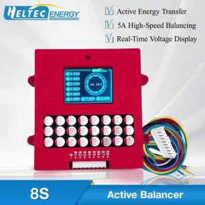 Heltec Lithium Lifepo4 8S 전압 디스플레이가 있는 액티브 밸런서 TFT 배터리 테스터 5a 에너지 이퀄라이