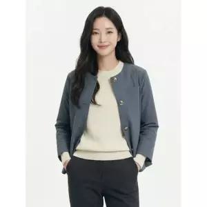 크로커다일레이디다크블루 실루엣 라운드 자켓 CLCMJK112