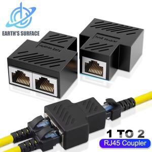 RJ45 커플러 Cat6 이더넷 케이블 연장 어댑터 1-2 듀얼 암 1000Mbps LAN 인터페이스 소켓 커넥터