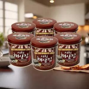 서천 해삼김 캔 선물세트 35g x 6개 고급형 바삭함