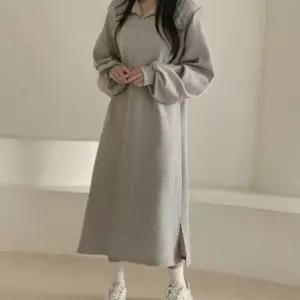 기모 원피스 겨울 오버핏 원피스 본식 복장