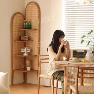 코너장 코너수납장 라탄 모서리장 슬림 틈새장 틈새 캐비닛