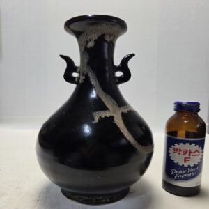 송대 흑유 희귀 화병 높이25cm 무게820g 단초마을 골동품/수집품/도자기
