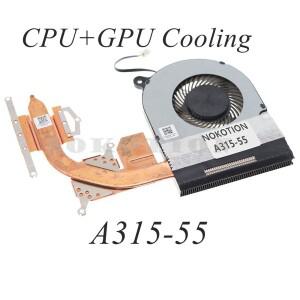 FCNDQ5D577G002 04W-30A-3B ARTFBZAU007010 ACER Aspire A315-55 방열판