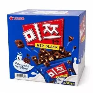 [웰빙창고] 오리온 미쯔 블랙 미니 42g x 36봉지