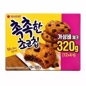 [웰빙창고] 오리온 촉촉한 초코칩 16개입 x 5박스