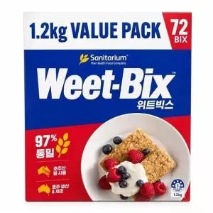 [웰빙창고] 위트빅스 통밀 그래놀라 시리얼바 오리지널 1.2kg 2개