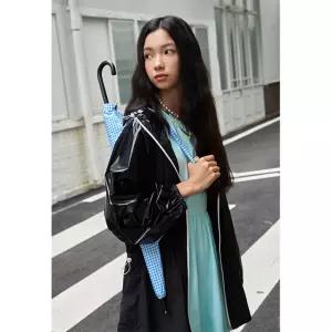 [장마대비](레인) 배색 스트링 우비 AQ7WZ860