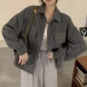 골덴점퍼 여자 3컬러 귀여운 데이트룩 셔츠 골덴 카라 자켓