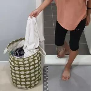 ( )린넨 장난감 정리함 패브릭 바스켓 고슴도치 빨래 바구니 인형 보관함