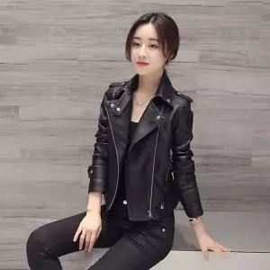 [하프클럽/]여성 고급스런 캐주얼 슬림 라이더 자켓