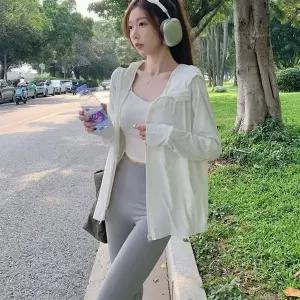 [하프클럽/]산책 워터파크 바람막이 후드 집업 얇은 자켓