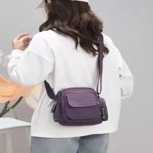 6컬러 경량 산뜻한 나일론 크로스백 여행 보조가방 소풍가방