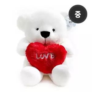 (선택 누리베어하트 곰인형 레드(중 75cm))누리베어하트 곰인형 레드중 75cm 곰인형 대형곰인형 여자친구선