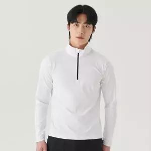 [휠라]남성 티셔츠 남성의류 스트레치 떰홀 하프집업 FS2RLG1202M WHI LE121970952