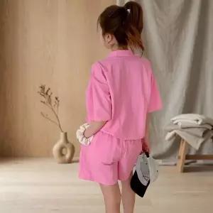 [옷자락]여성 데일리 나일론 반팔 아노락 세트 반바지 여름용_P427746533