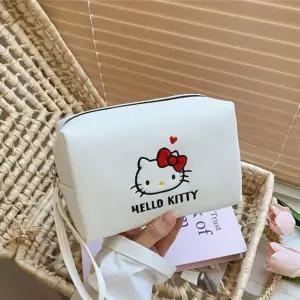 헬로키티 자수 파우치 화이트C09002