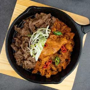 [자연맛남] 전주 블랙라벨 수제 한돈 갈비맛+고추장 불고기 300g x 4팩(각2팩)