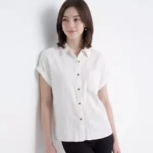 화세 롤업포켓블라우스_HB6MBL068C