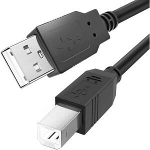 오디오 인터페이스, 피아노, 키보드, 믹서, 스피커, 악기, 마이크용 Ancable 3피트 USB B MIDI 컨트롤러 케이블 - A to 코드