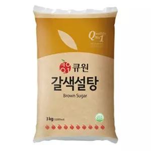 [삼양식품]삼양사 큐원 갈색설탕 3kg X 4개