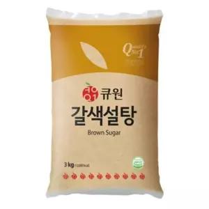 [삼양]사 큐원 갈색설탕 3kg X 4개