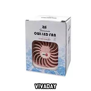 고품질 IS 부엉이 LED 충전식 휴대용 선풍기 선풍기커버 충전선풍기 USB선풍기 핸디선풍기 여름철 W695A04