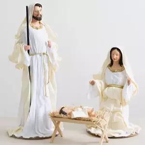 성탄절 대형 피규어 장식 빅사이즈 사랑으로 오신 예수님 75cm (3개입) 교회 크리스마스 소품 용품 구유