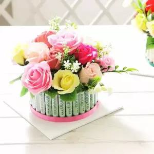 로즈 용돈박스 핑크 돈케이크 생일선물 이벤트