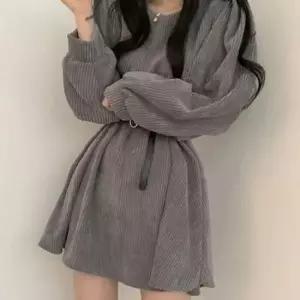 여성 벌룬핏 코듀로이 골덴 미니원피스 겨울 벨트포함 3색