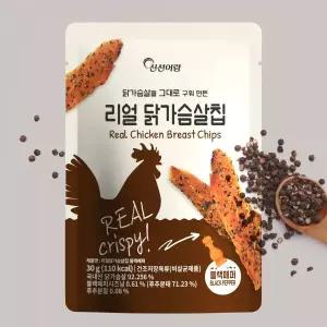 신선어람 리얼 닭가슴살칩 블랙페퍼 30g 주전부리 육포 포차 안주 쥐포 간식