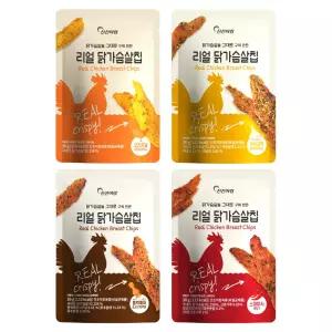 리얼 닭가슴살칩 4종 단품 주전부리 안주 간식 쥐포 포차 주전부리.과자